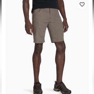 Kuhl Men’s 36 SILENCR™ KARGO SHORT Storm Khaki Lightweight Softshell Stretch 10”